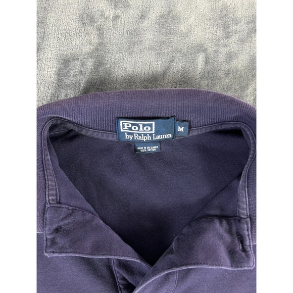 Vintage Polo Ralph Lauren Men's Polo Shirt Medium Purple Red Pony Classic Fit - Picture 3 of 7